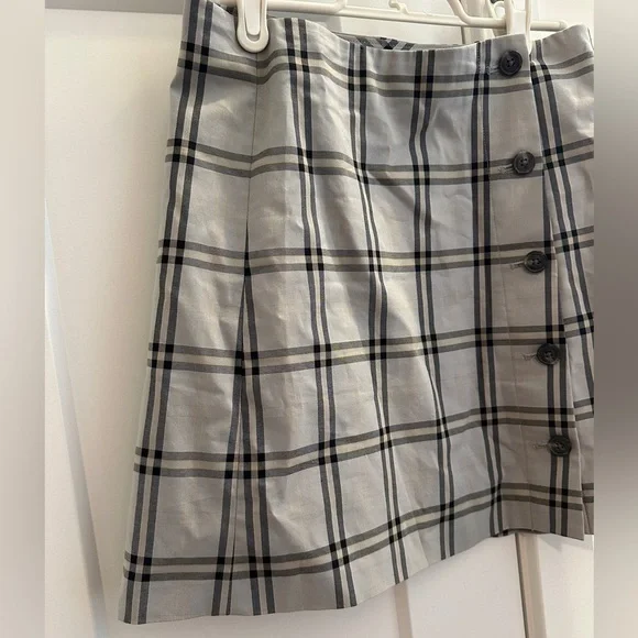 Aritzia Sunday Best Grey Plaid Mini Skirt Size 4 Women’s Yuri Skirt - Picture 5 of 10